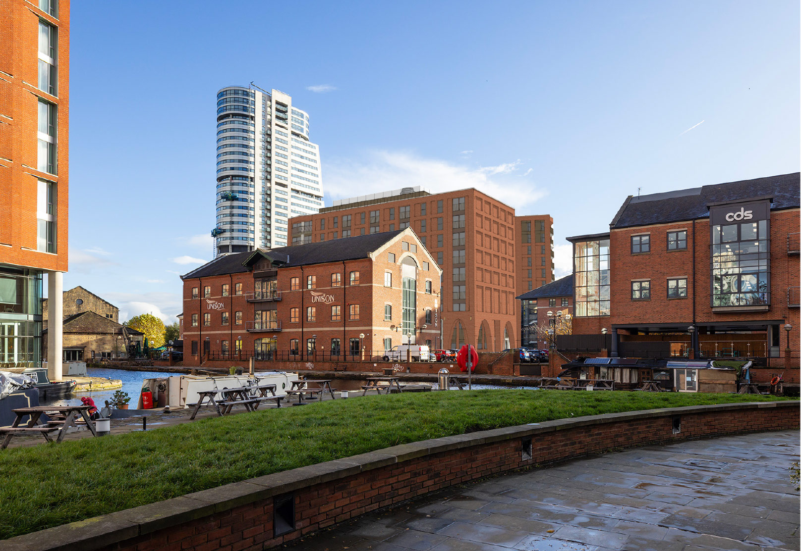 Proposed view from Canal Wharf (adjacent to Hilton Hotel)