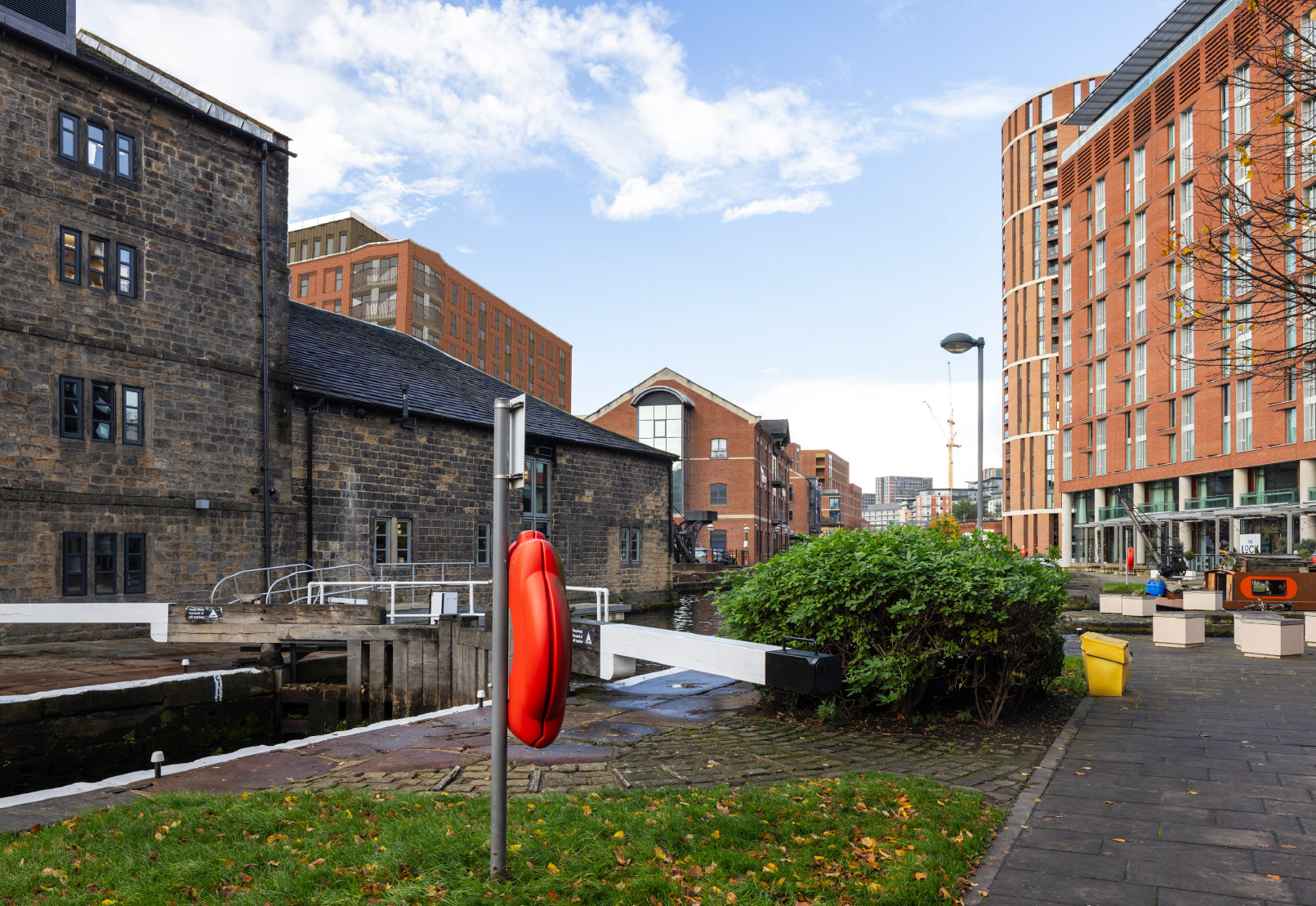 Proposed view from Canal Wharf (in front of Waterman’s Place)