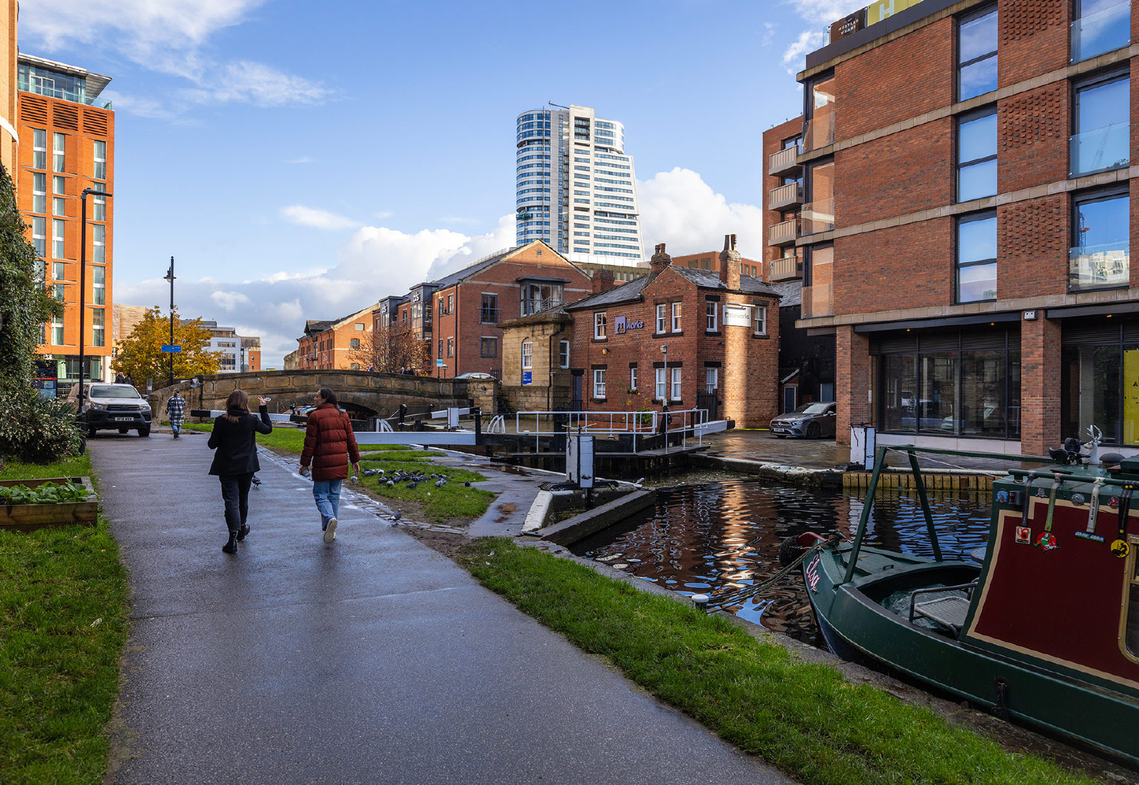 Proposed view from Canal Wharf (opposite Mustard Wharf)