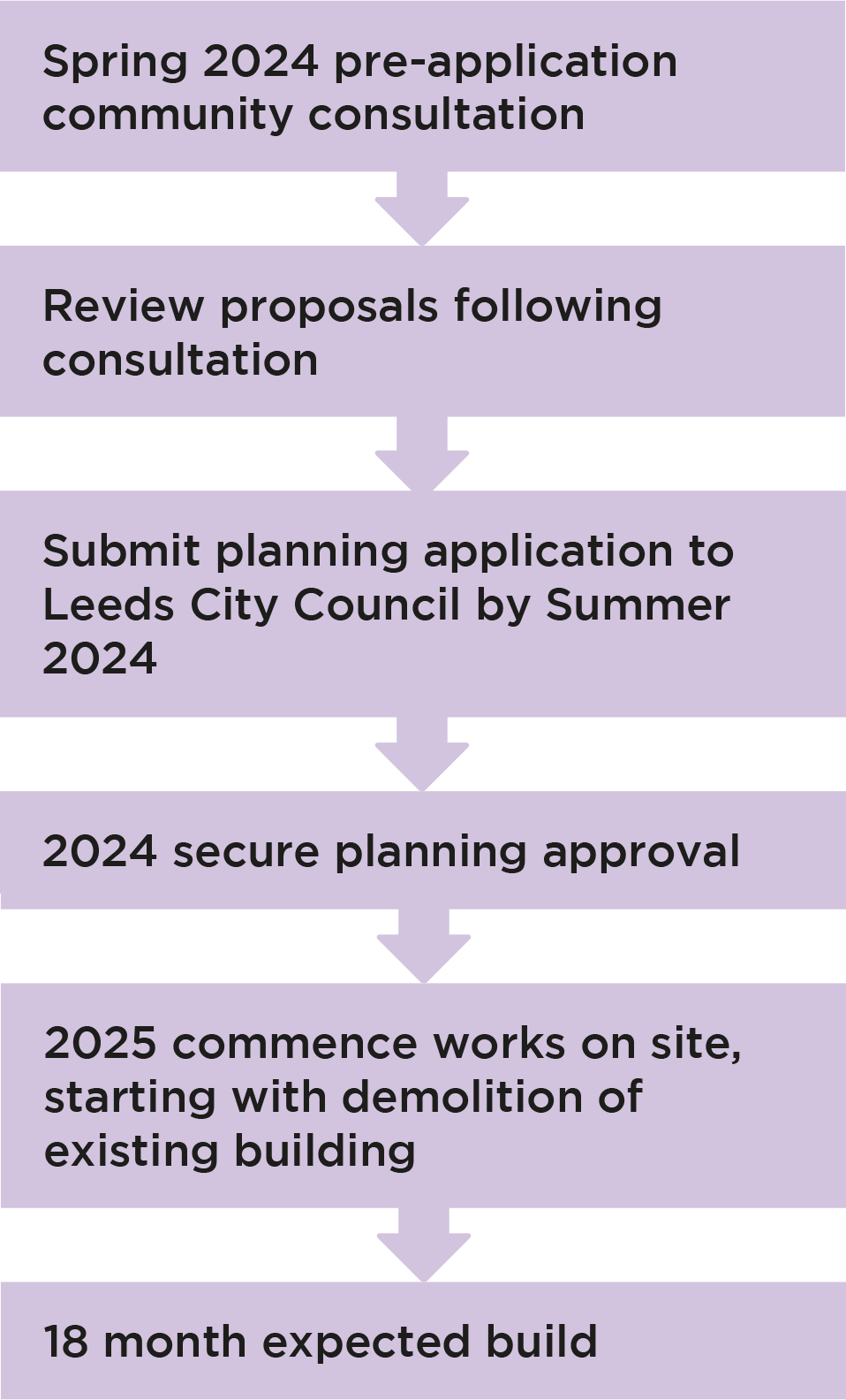 Project timeline portrait version